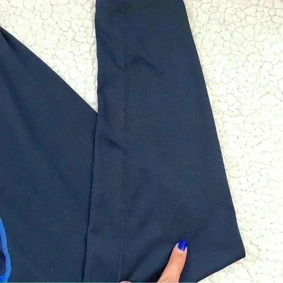 Nike Dri Fit Navy 3/4 Zip Crop Neck Pullover Running Sweatshirt Top Size XL - Picture 6 of 12